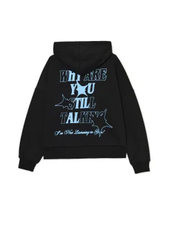 Cropp Bluzy*Czarna bluza z napisami