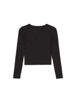 Cropp Koszulki, Topy*Czarna bluzka basic
