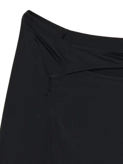 Cropp Koszulki, Topy*Czarna bluzka z wycięciem