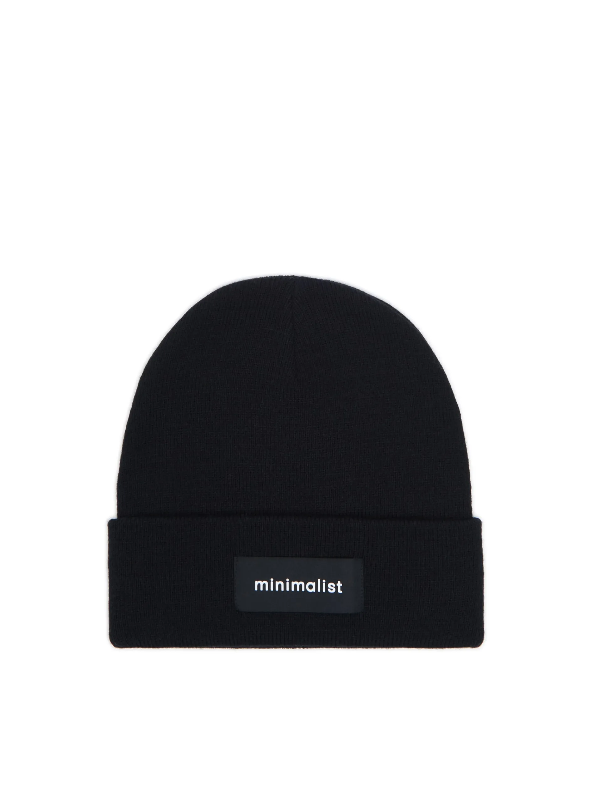 Cropp Czapki*Czarna czapka beanie z naszywką