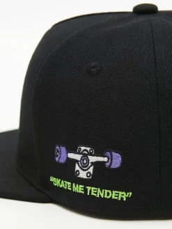 Cropp Czapki*Czarna czapka snapback z haftem