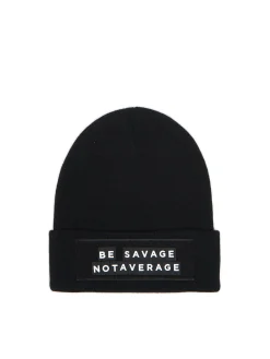 Cropp Czapki*Czarna czapka z personalizowanym napisem