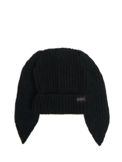 Cropp Czapki*Czarna czapka z uszami królika