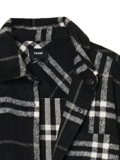 Cropp Koszule*Czarna flanelowa koszula z domieszką wełny
