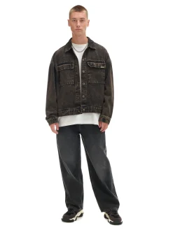 Cropp Kurtki, Płaszcze|Denim*Czarna jeansowa kurtka