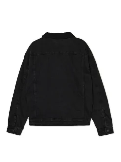 Cropp Kurtki, Płaszcze|Denim*Czarna jeansowa kurtka sherpa