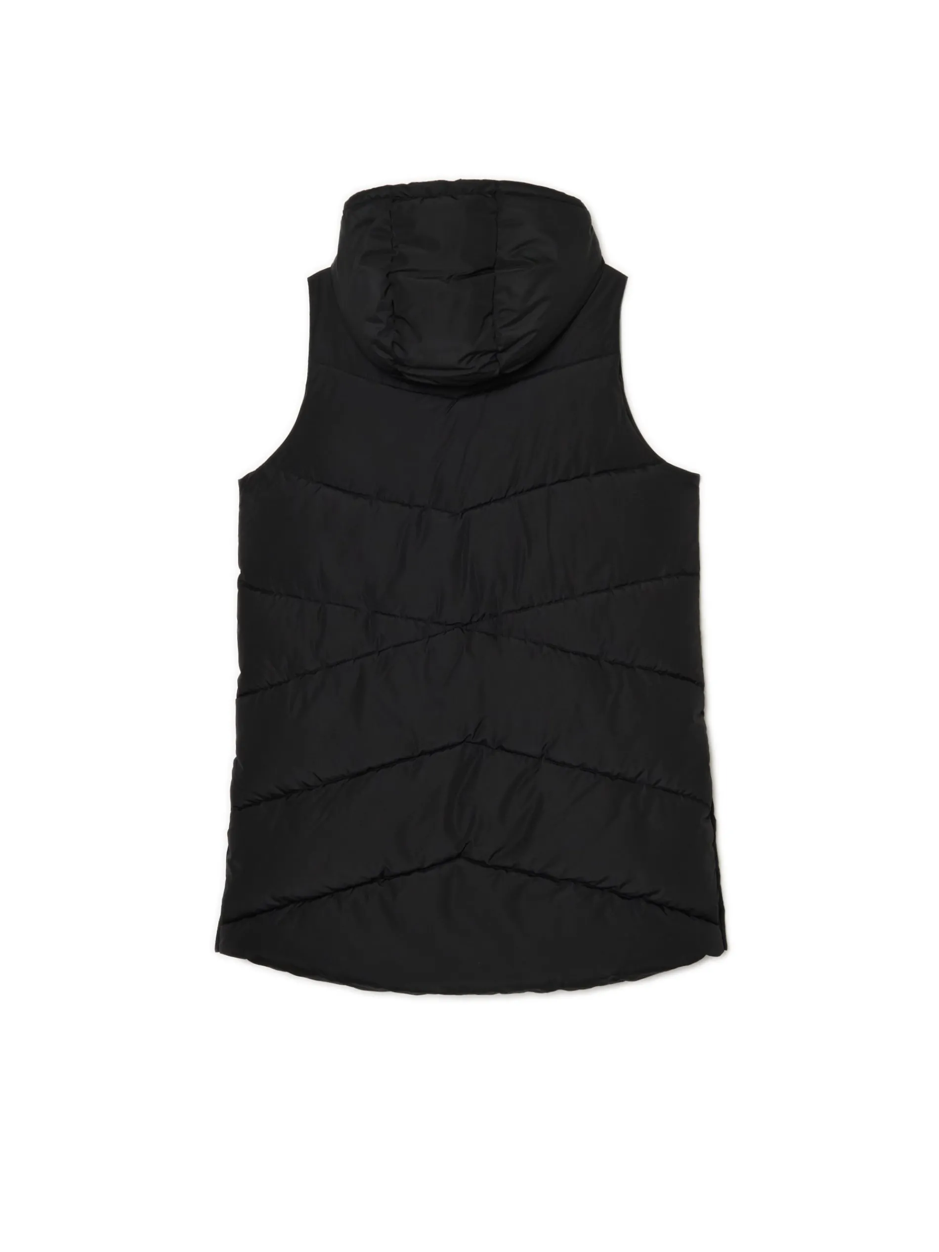 Cropp Kurtki, Płaszcze*Czarna kamizelka puffer z kapturem