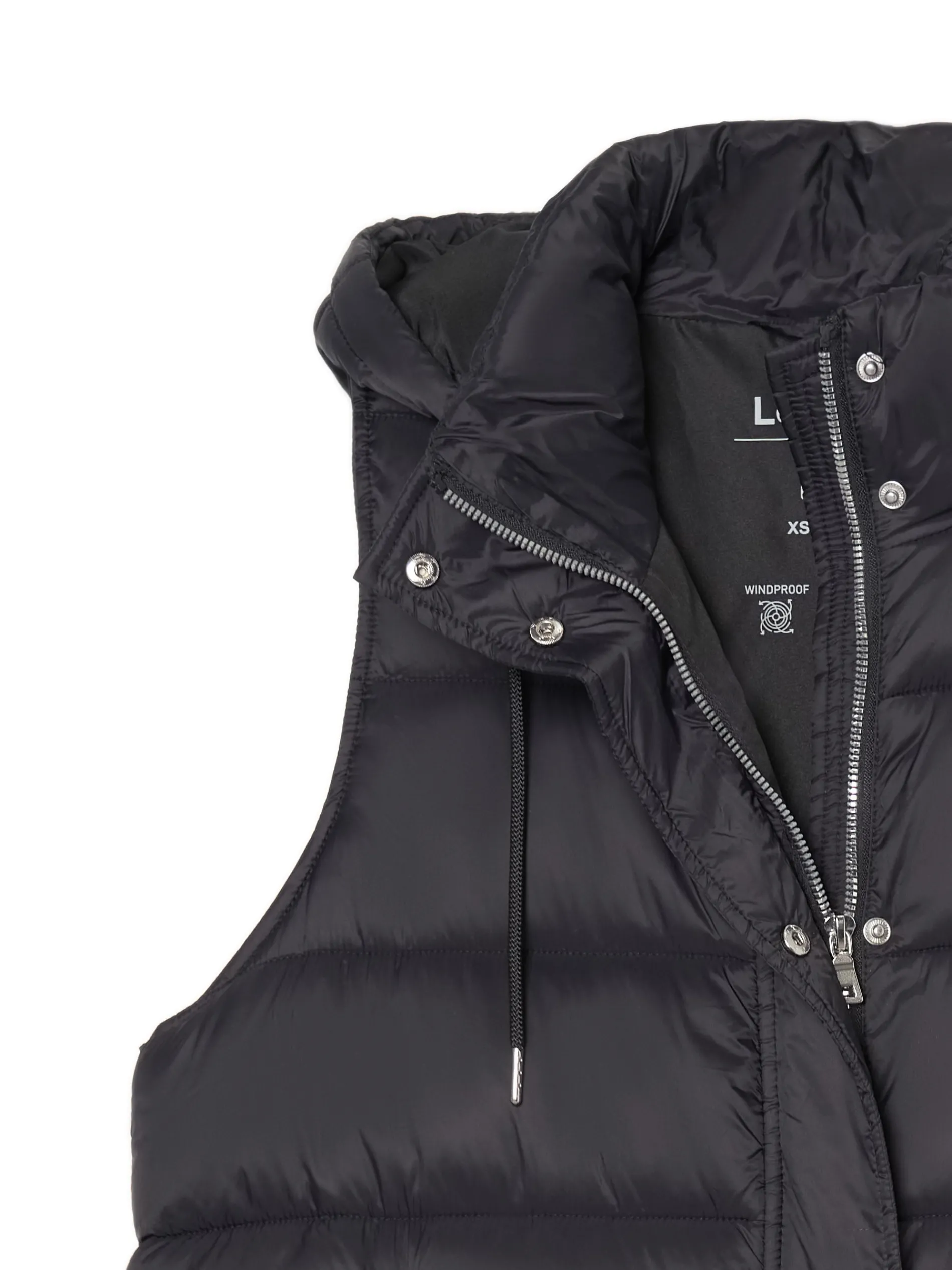 Cropp Kurtki, Płaszcze*Czarna kamizelka puffer z kapturem