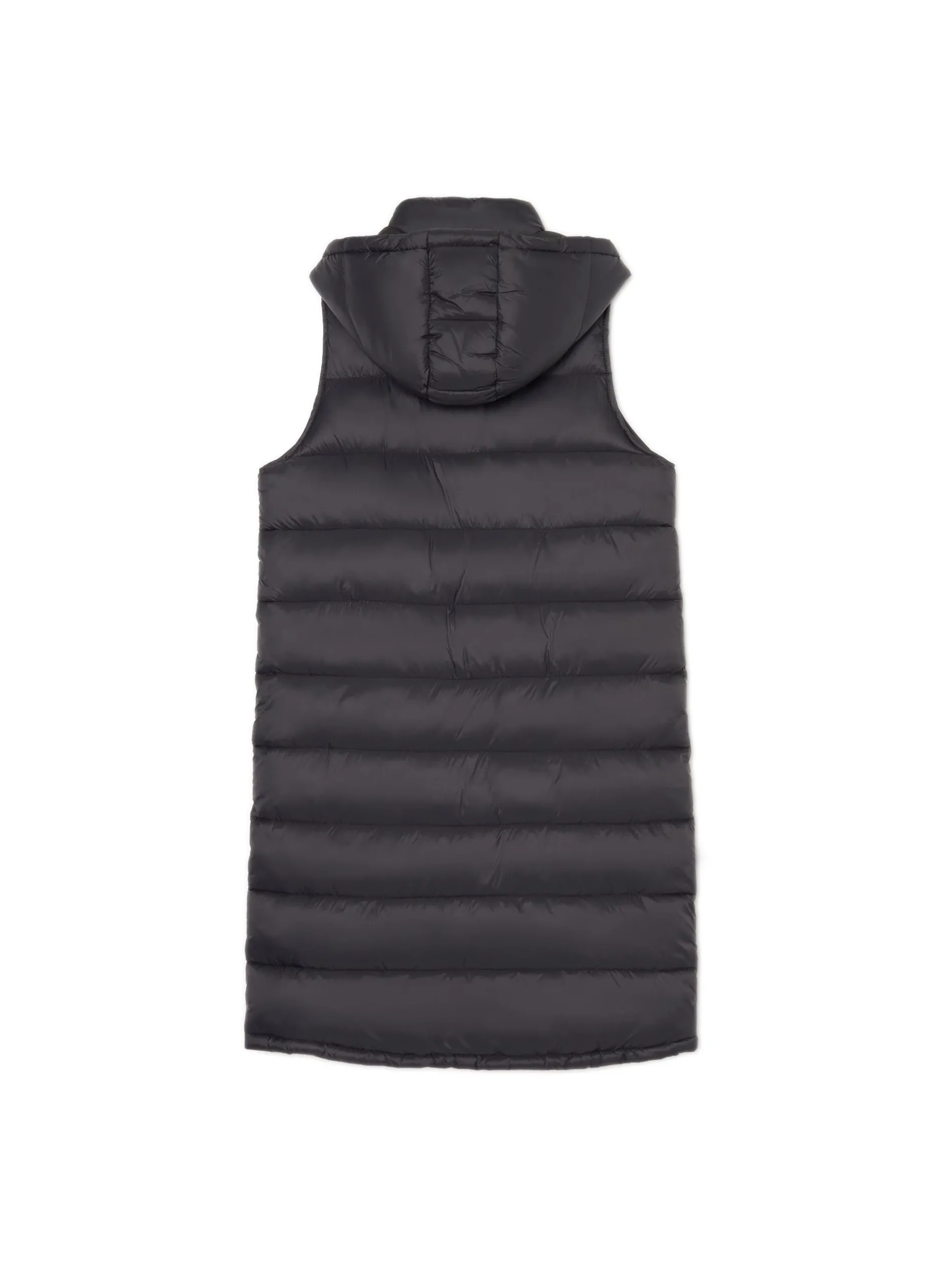 Cropp Kurtki, Płaszcze*Czarna kamizelka puffer z kapturem