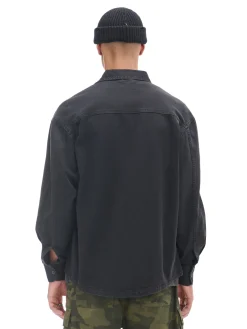 Cropp Denim|Koszule*Czarna koszula z kieszeniami