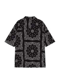 Cropp Koszule*Czarna koszula z krótkim rękawem