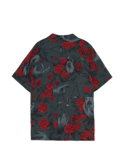 Cropp Koszule*Czarna koszula z motywem róż