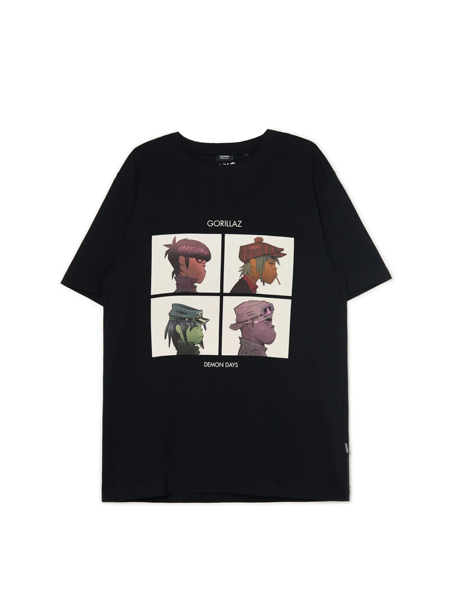 Cropp Koszulki*Czarna koszulka Gorillaz