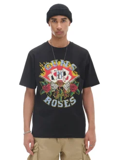 Cropp Koszulki*Czarna koszulka Guns N' Roses