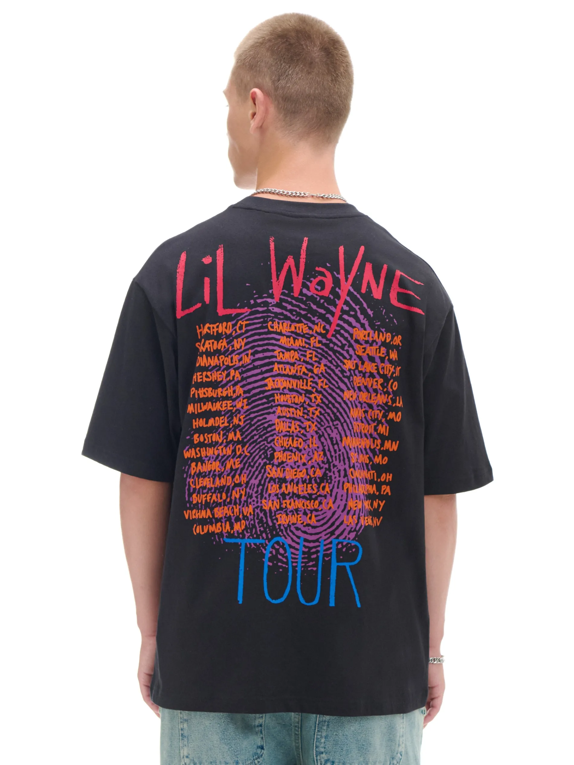 Cropp Koszulki*Czarna koszulka Lil Wayne