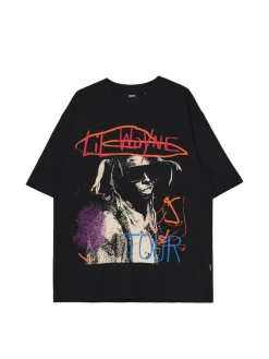 Cropp Koszulki*Czarna koszulka Lil Wayne