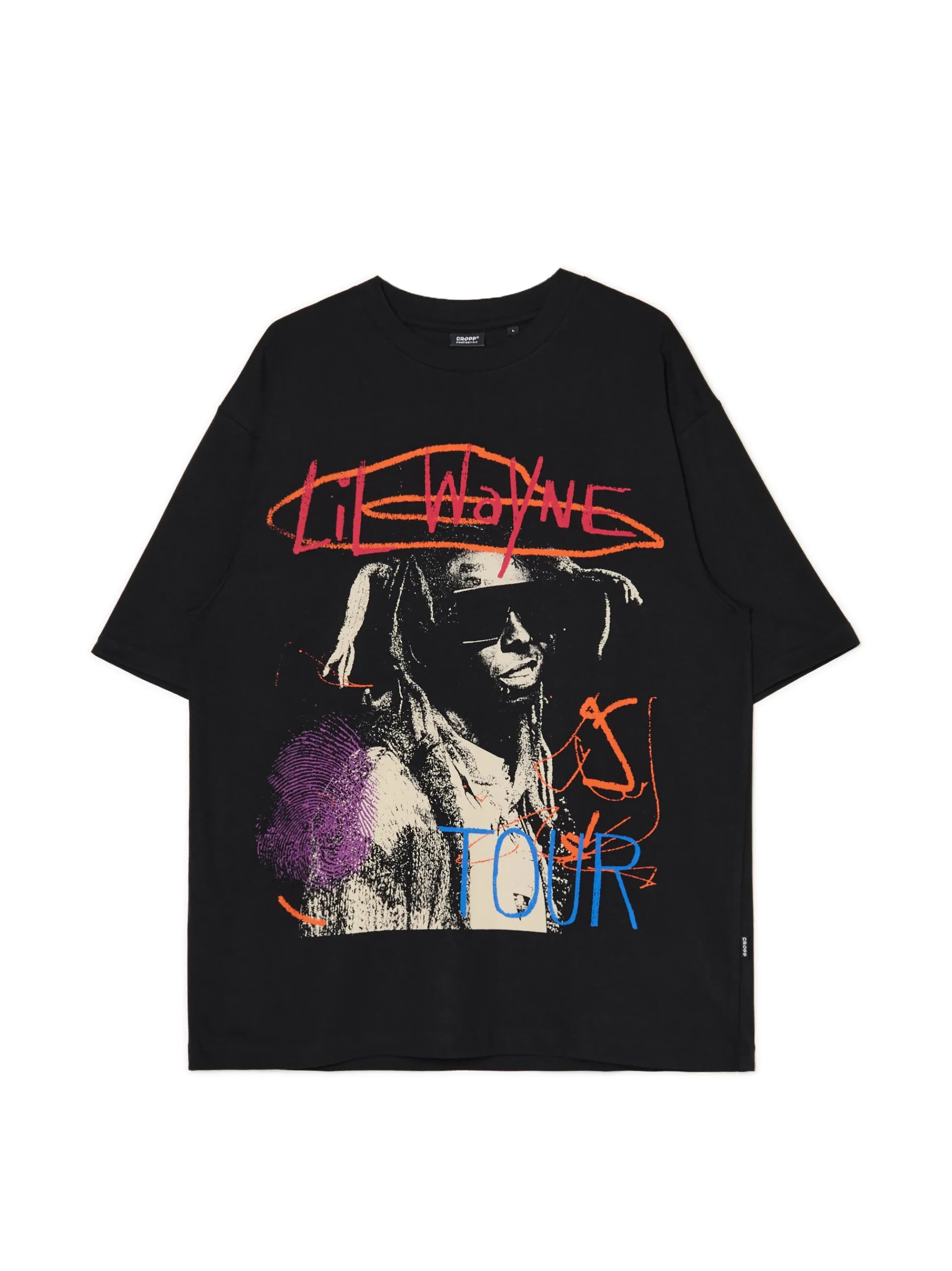 Cropp Koszulki*Czarna koszulka Lil Wayne