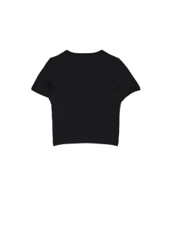 Cropp Koszulki, Topy*Czarna koszulka slim