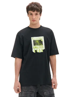 Cropp Koszulki|Unisex*Czarna koszulka z aplikacją Beetlejuice UNISEX