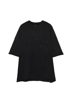 Cropp Koszulki*Czarna koszulka z haftem