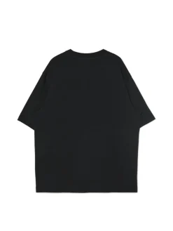 Cropp Koszulki*Czarna koszulka z haftem i sloganem