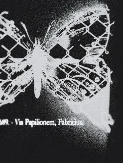 Cropp Koszulki*Czarna koszulka z motylem