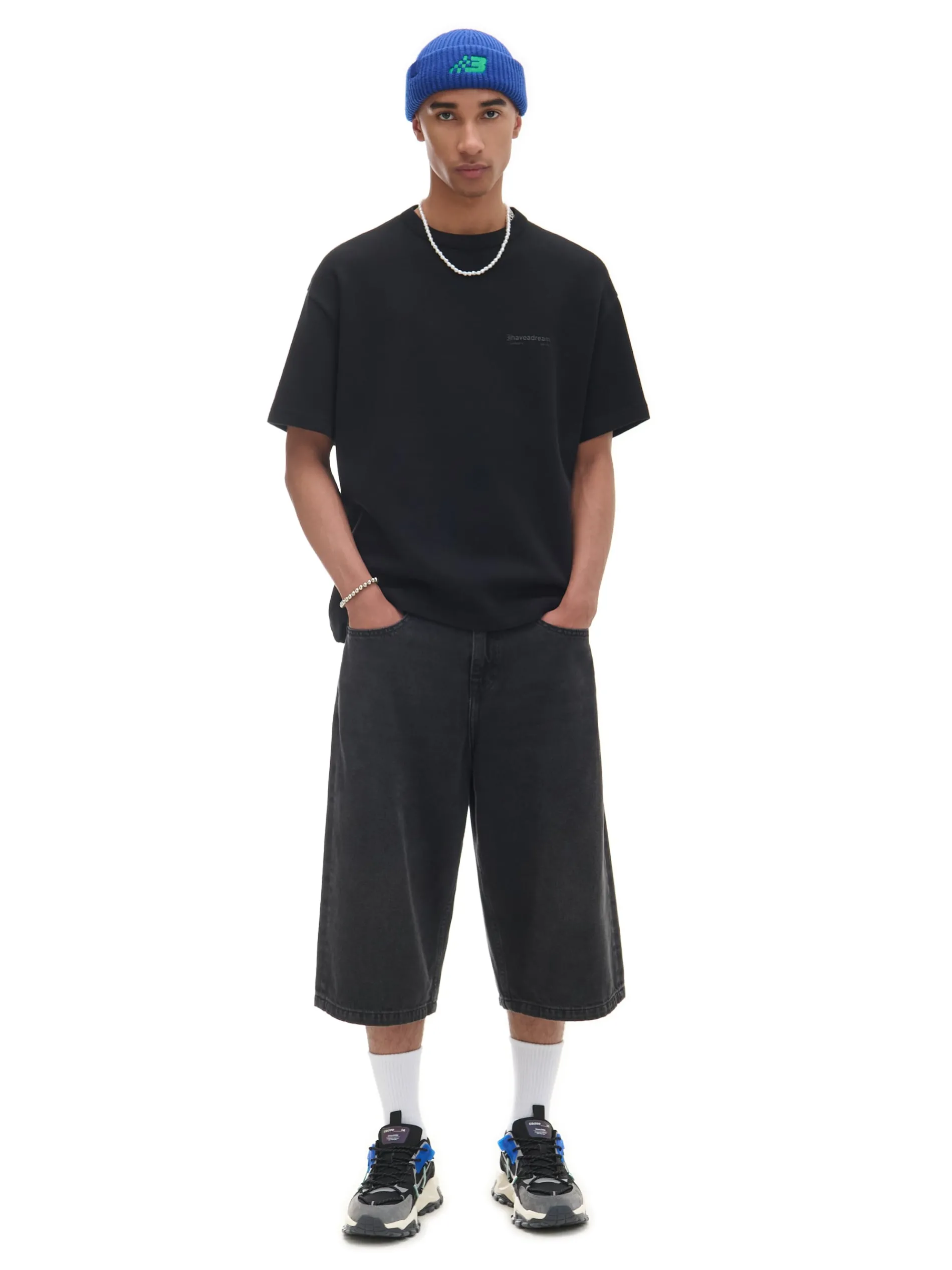 Cropp Koszulki*Czarna koszulka z napisami