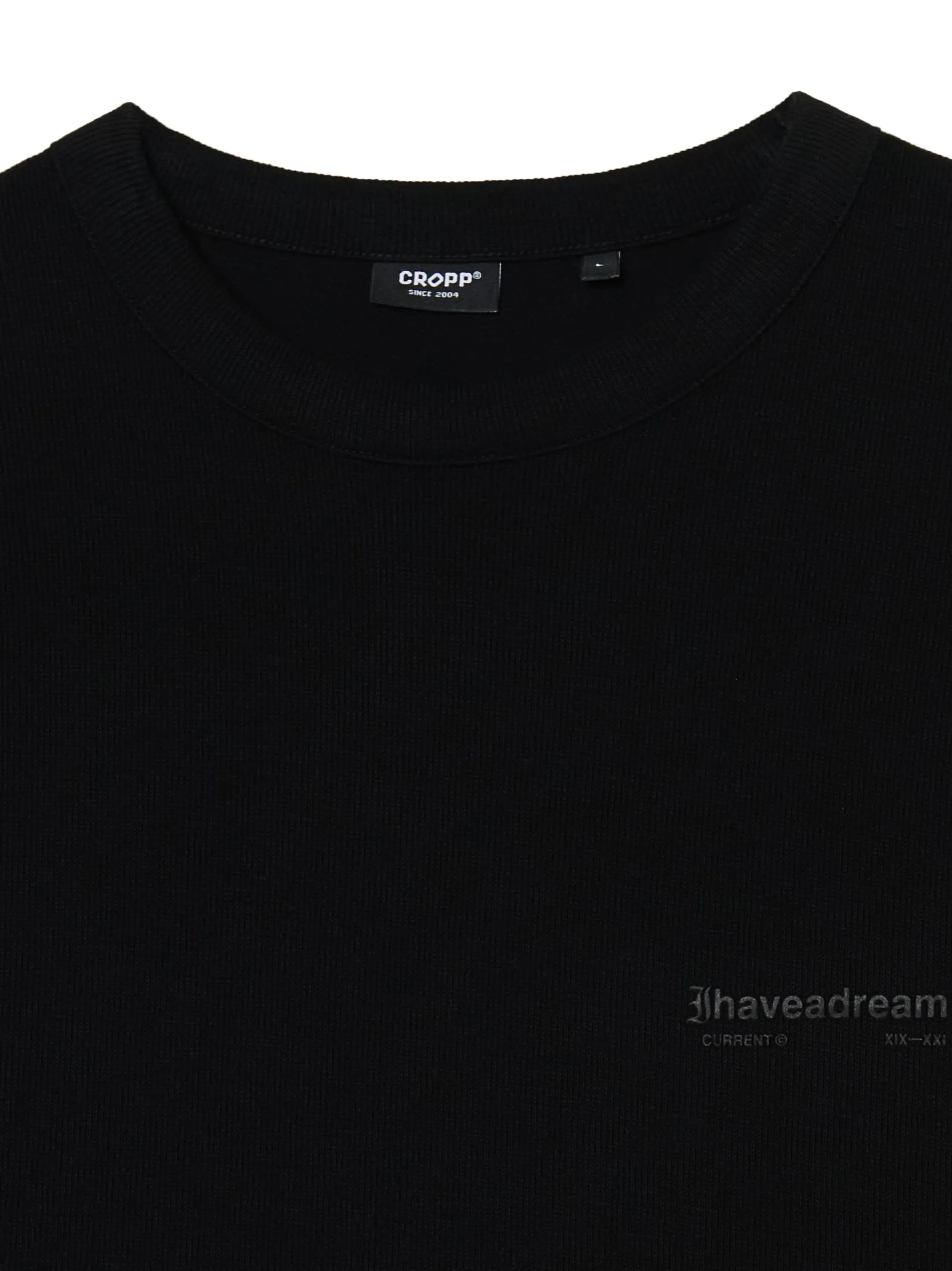 Cropp Koszulki*Czarna koszulka z napisami