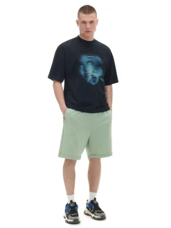 Cropp Koszulki*Czarna koszulka z printem