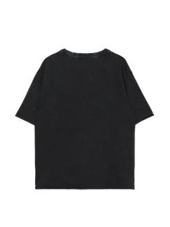Cropp Koszulki*Czarna koszulka z surowym wykończeniem