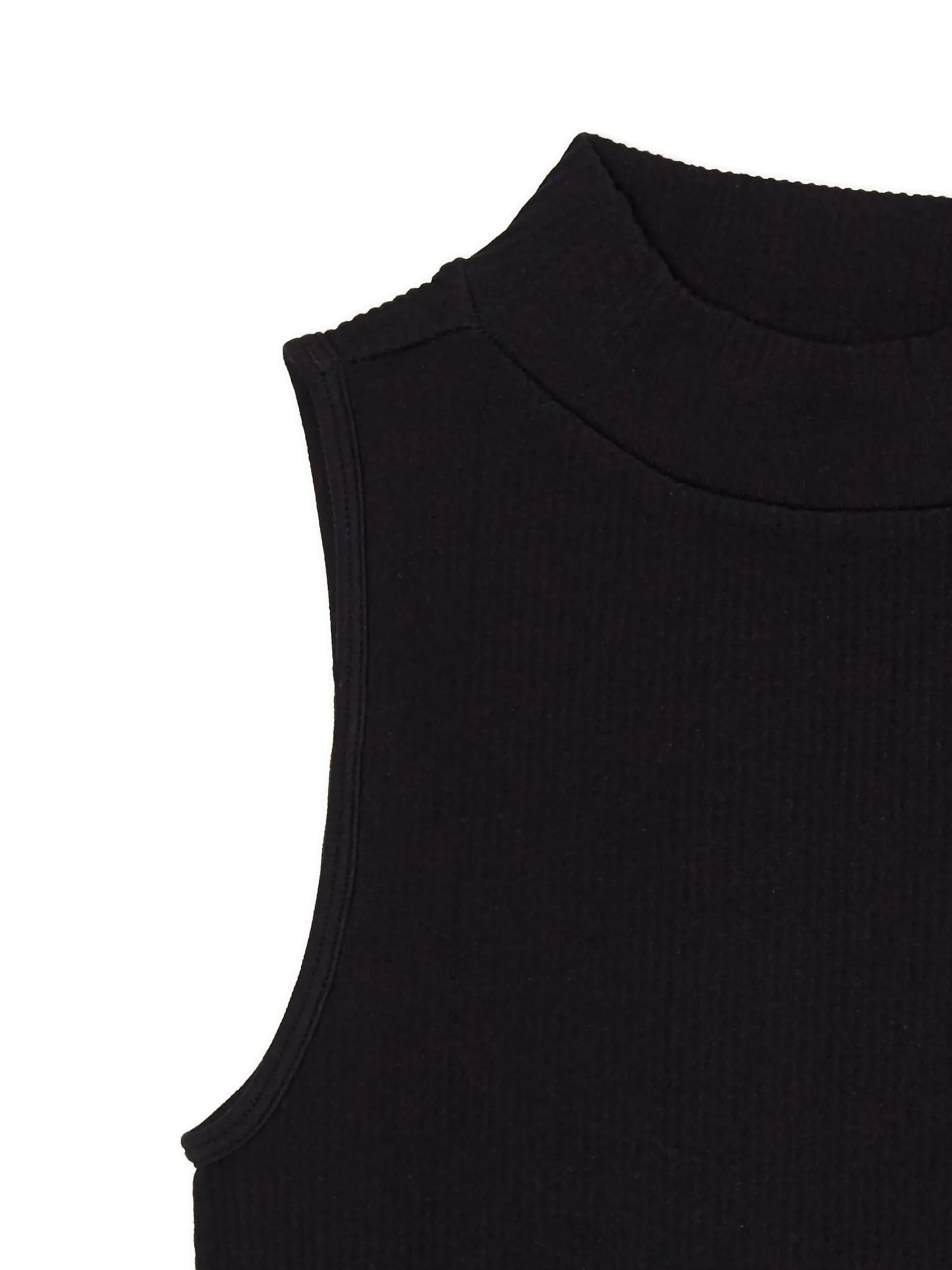 Cropp Koszulki, Topy*Czarna koszulka ze stójką