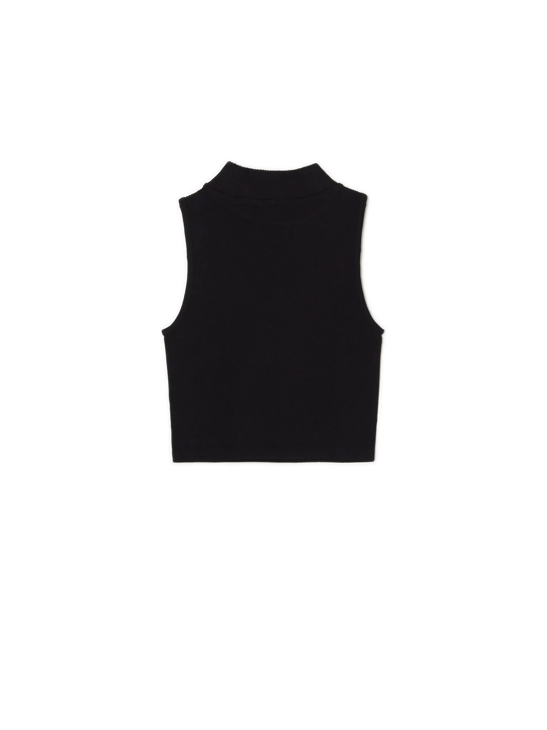 Cropp Koszulki, Topy*Czarna koszulka ze stójką