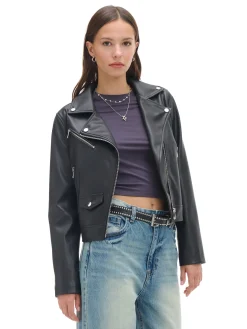 Cropp Kurtki, Płaszcze*Czarna kurtka biker