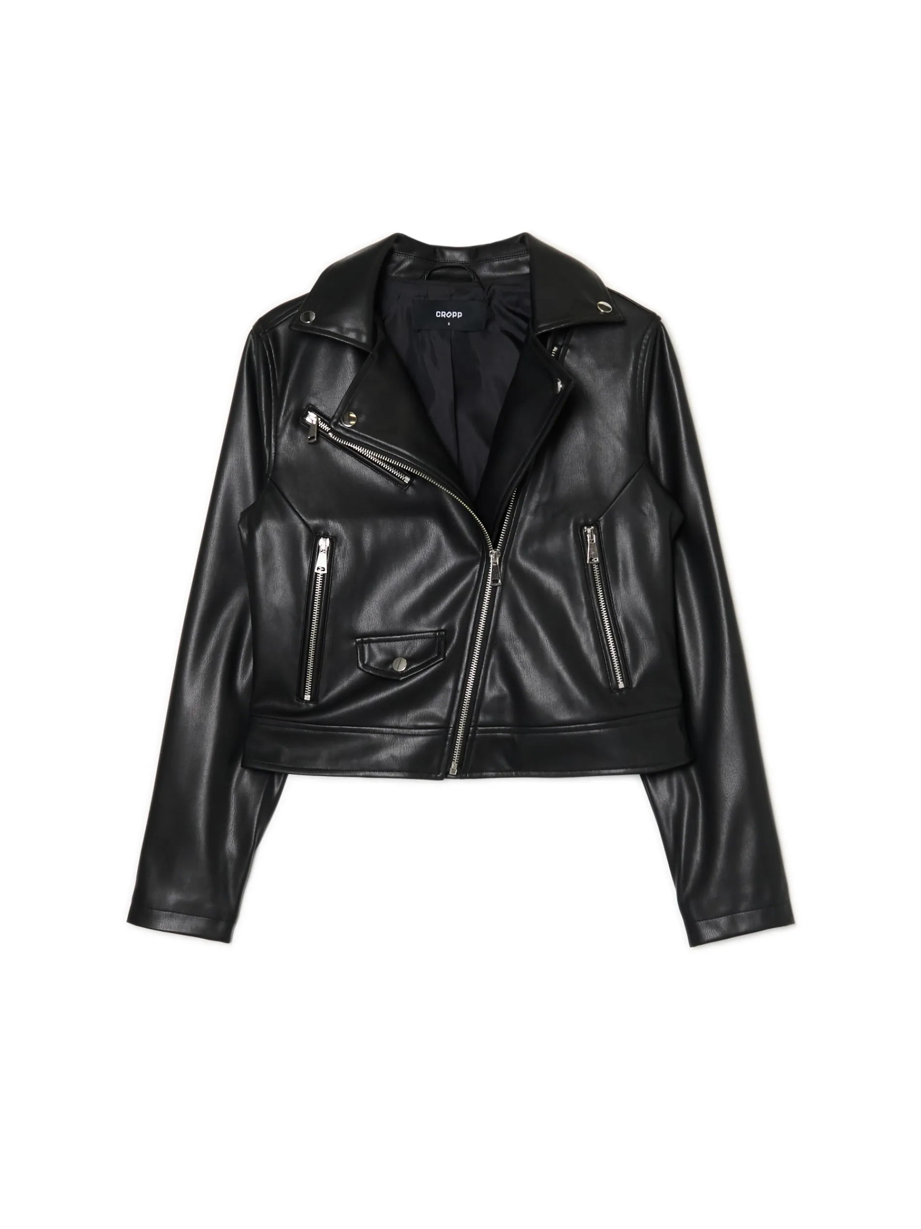 Cropp Kurtki, Płaszcze*Czarna kurtka biker