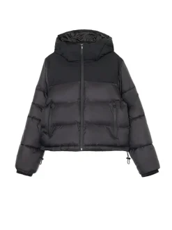 Cropp Kurtki, Płaszcze*Czarna kurtka puffer z gładkim karczkiem
