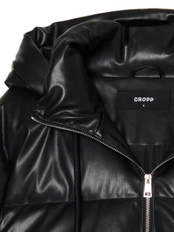 Cropp Kurtki, Płaszcze*Czarna kurtka puffer z kapturem