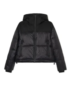 Cropp Kurtki, Płaszcze*Czarna kurtka puffer z kapturem