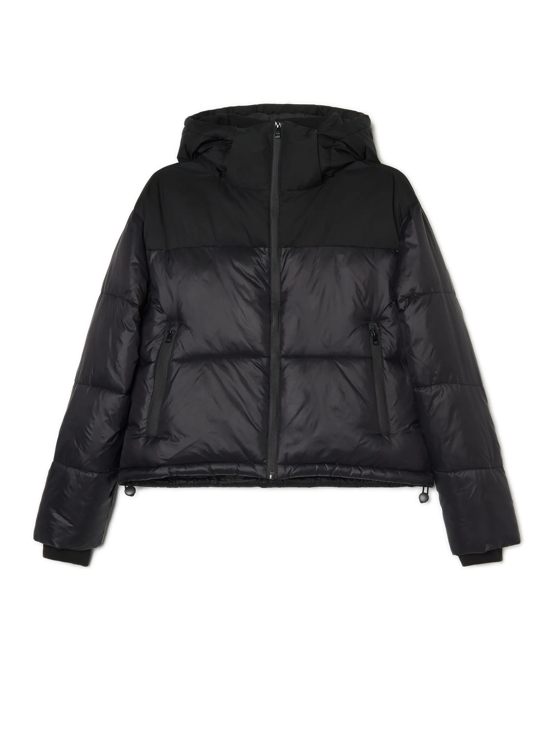 Cropp Kurtki, Płaszcze*Czarna kurtka puffer z kapturem