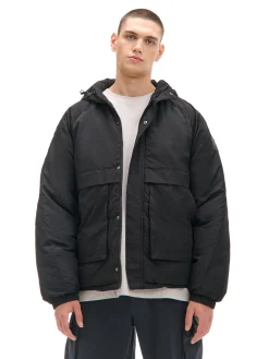 Cropp Kurtki Zimowe|Kurtki, Płaszcze*Czarna kurtka z kapturem