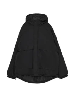 Cropp Kurtki Zimowe|Kurtki, Płaszcze*Czarna kurtka z kapturem