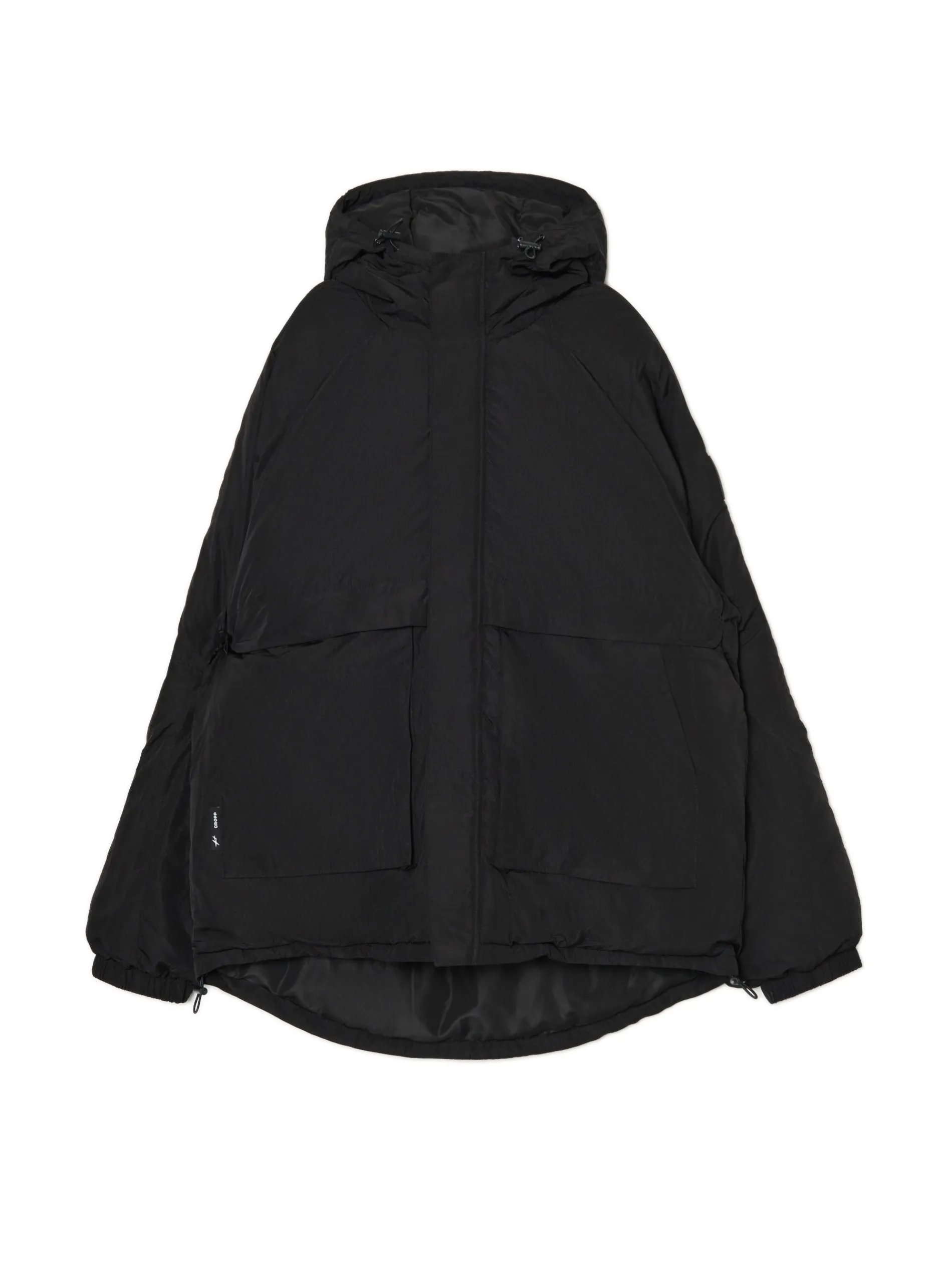 Cropp Kurtki Zimowe|Kurtki, Płaszcze*Czarna kurtka z kapturem