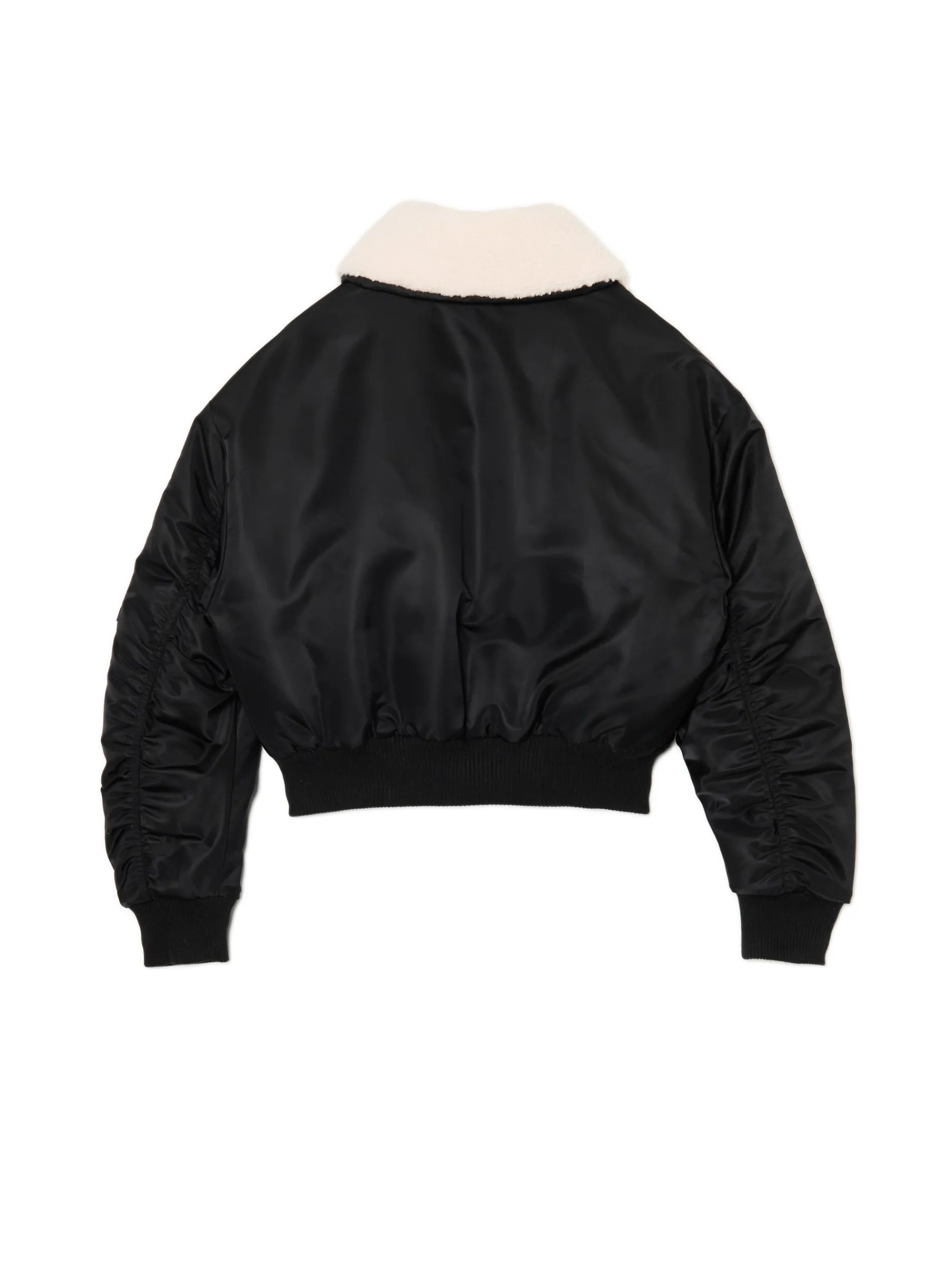 Cropp Kożuszki, Futerka*Czarna kurtka z odpinanym kołnierzem