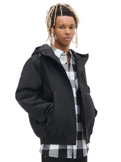 Cropp Kurtki, Płaszcze*Czarna lekka kurtka z kapturem