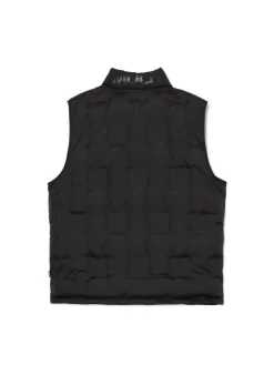 Cropp Kurtki, Płaszcze*Czarna pikowana kamizelka ze stójką