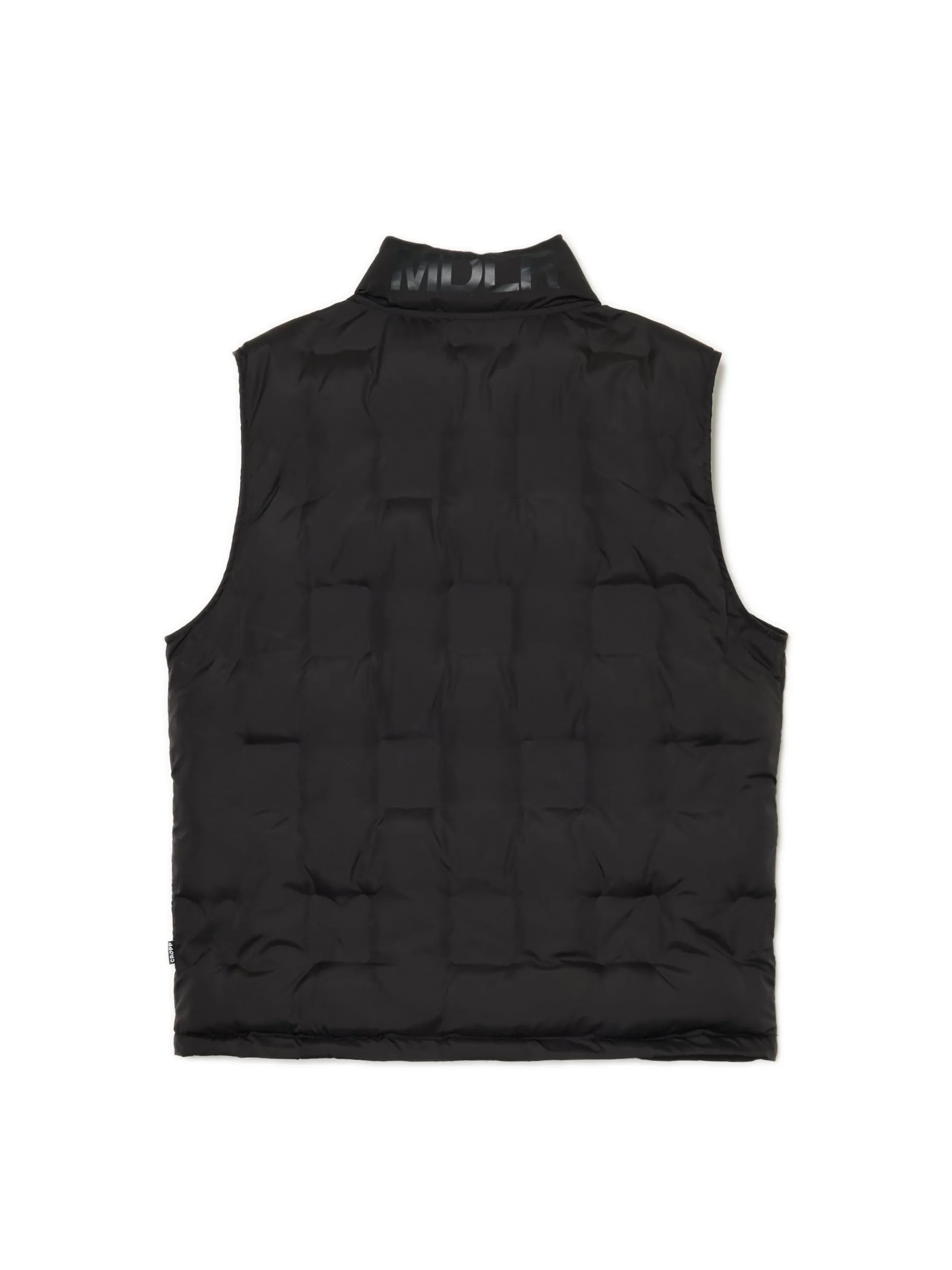 Cropp Kurtki, Płaszcze*Czarna pikowana kamizelka ze stójką