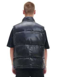 Cropp Kurtki, Płaszcze*Czarna pikowana kamizelka