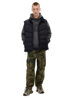 Cropp Kurtki, Płaszcze*Czarna pikowana kamizelka