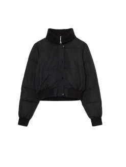 Cropp Kurtki, Płaszcze*Czarna pikowana kurtka bomber