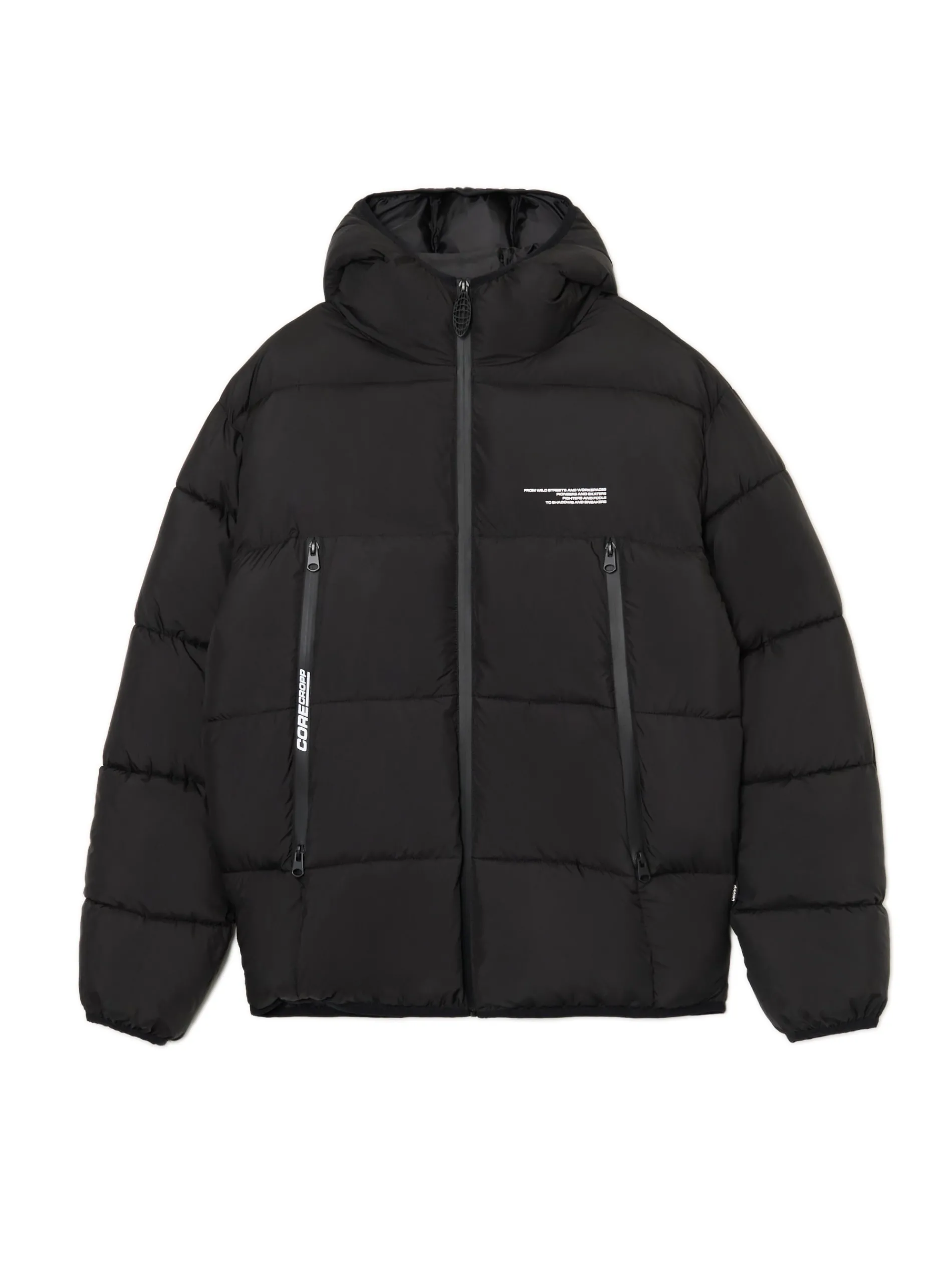 Cropp Kurtki Zimowe|Kurtki, Płaszcze*Czarna pikowana kurtka puffer