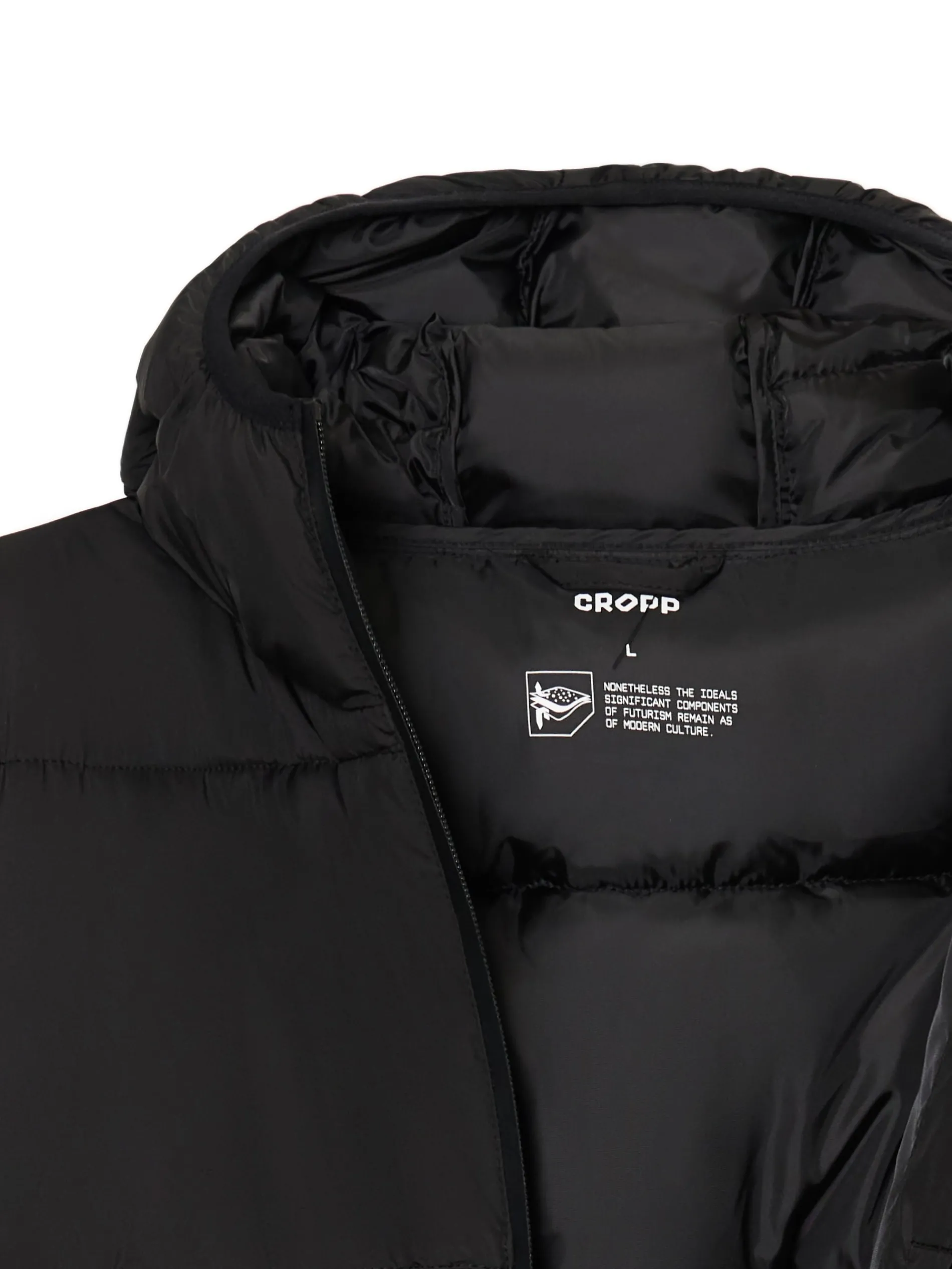 Cropp Kurtki Zimowe|Kurtki, Płaszcze*Czarna pikowana kurtka puffer